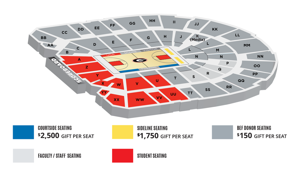 Sanford Stadium Seating Map The Bulldog Club The