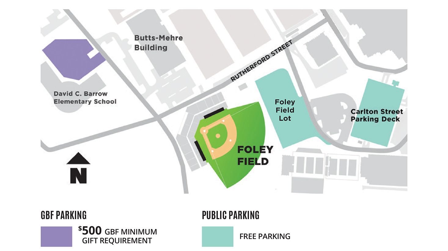 Uga North Hull Parking Lot Map And Entry Gates