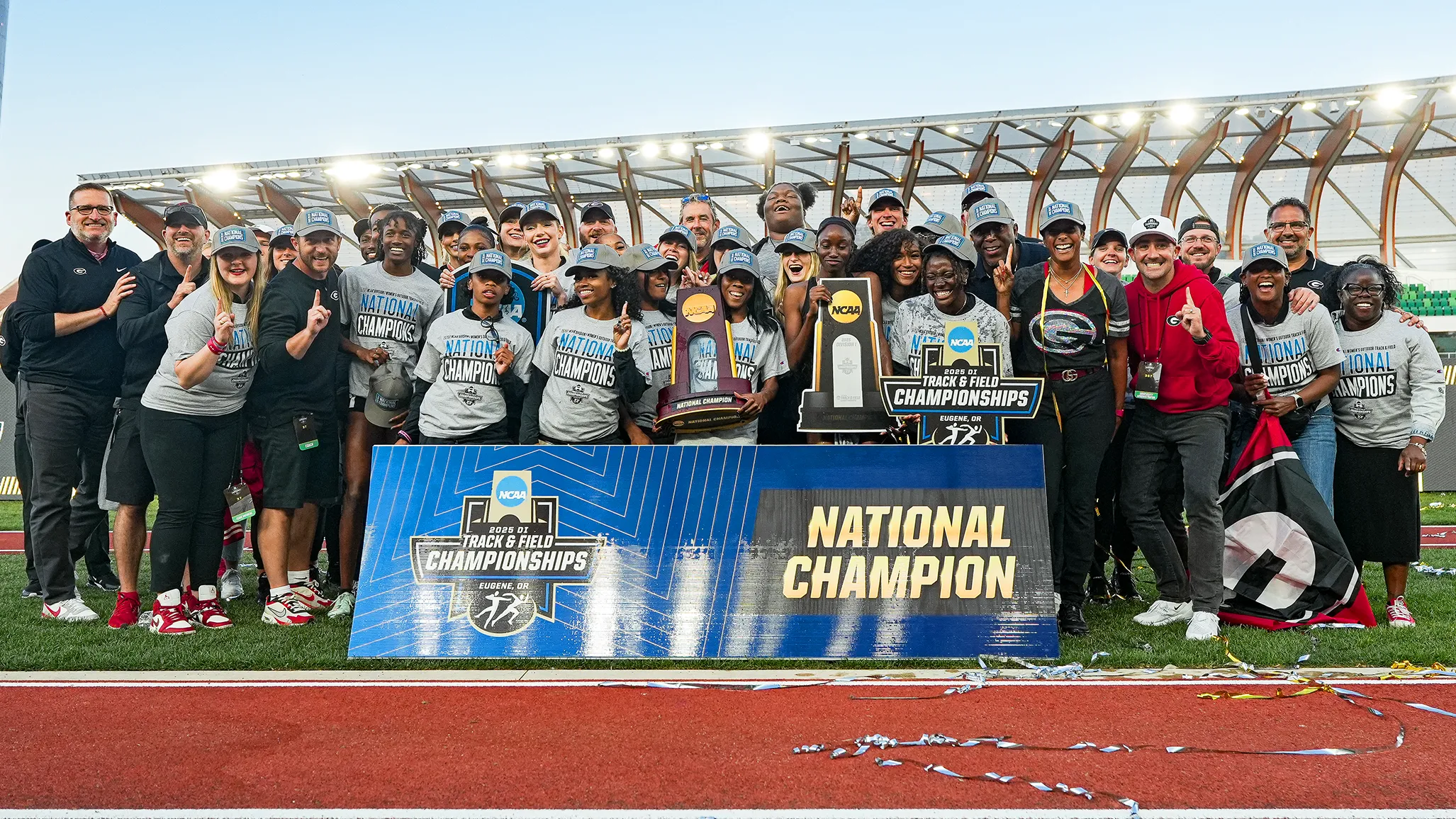 2025 University of Georgia National Champion Women’s Track Team
