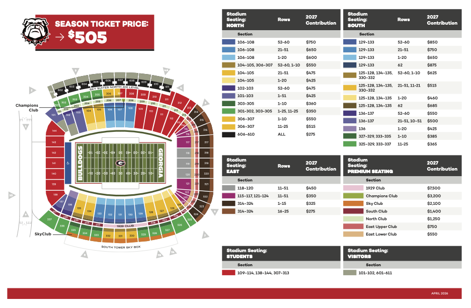 Seating Map 2027